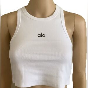 ALO Yoga White Tank Top Large women’s